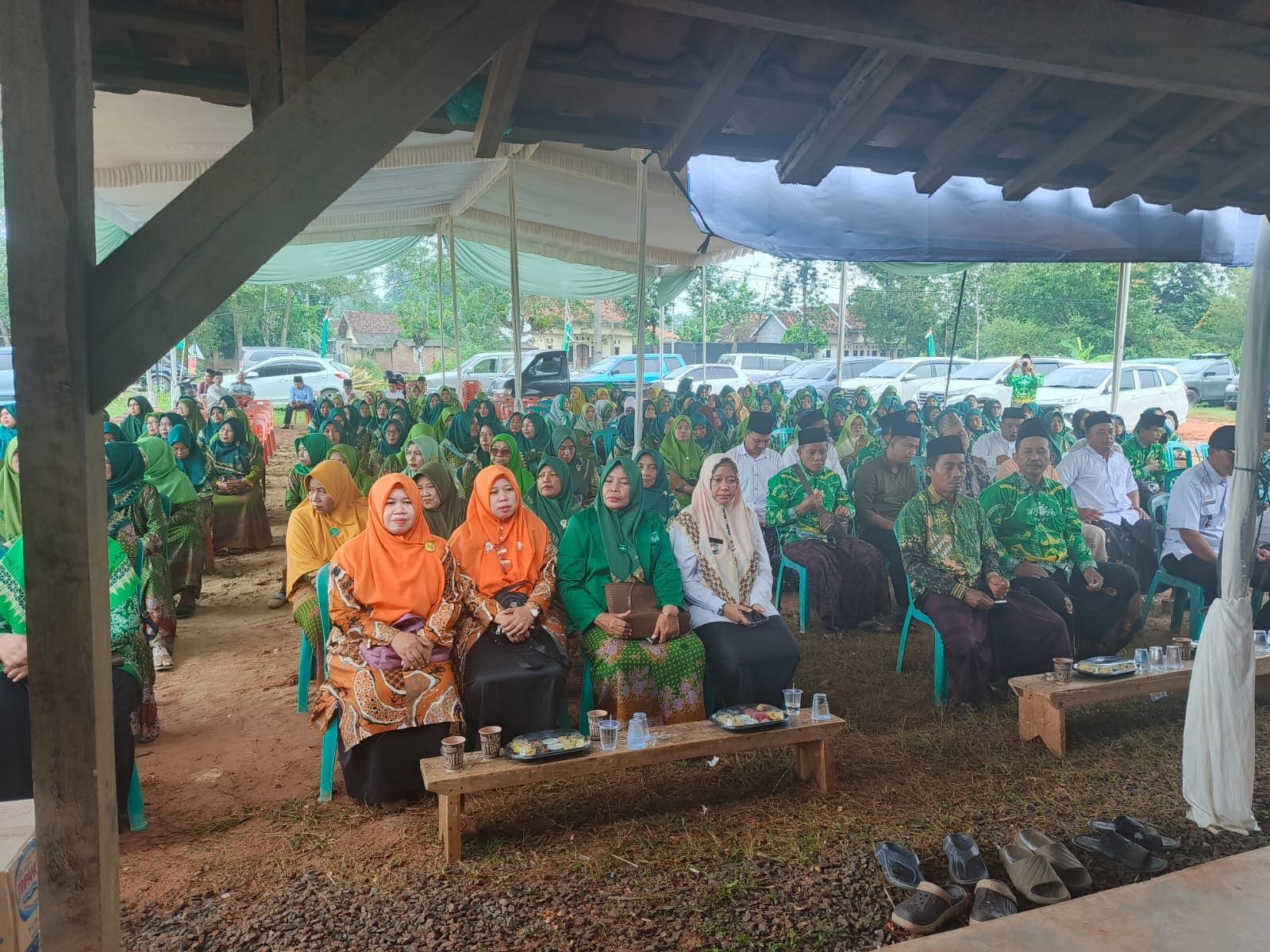 Dukung Pembangunan Gedung KBNU Kecamatan Batanghari, KUA Hadiri Peletakan Batu Pertama