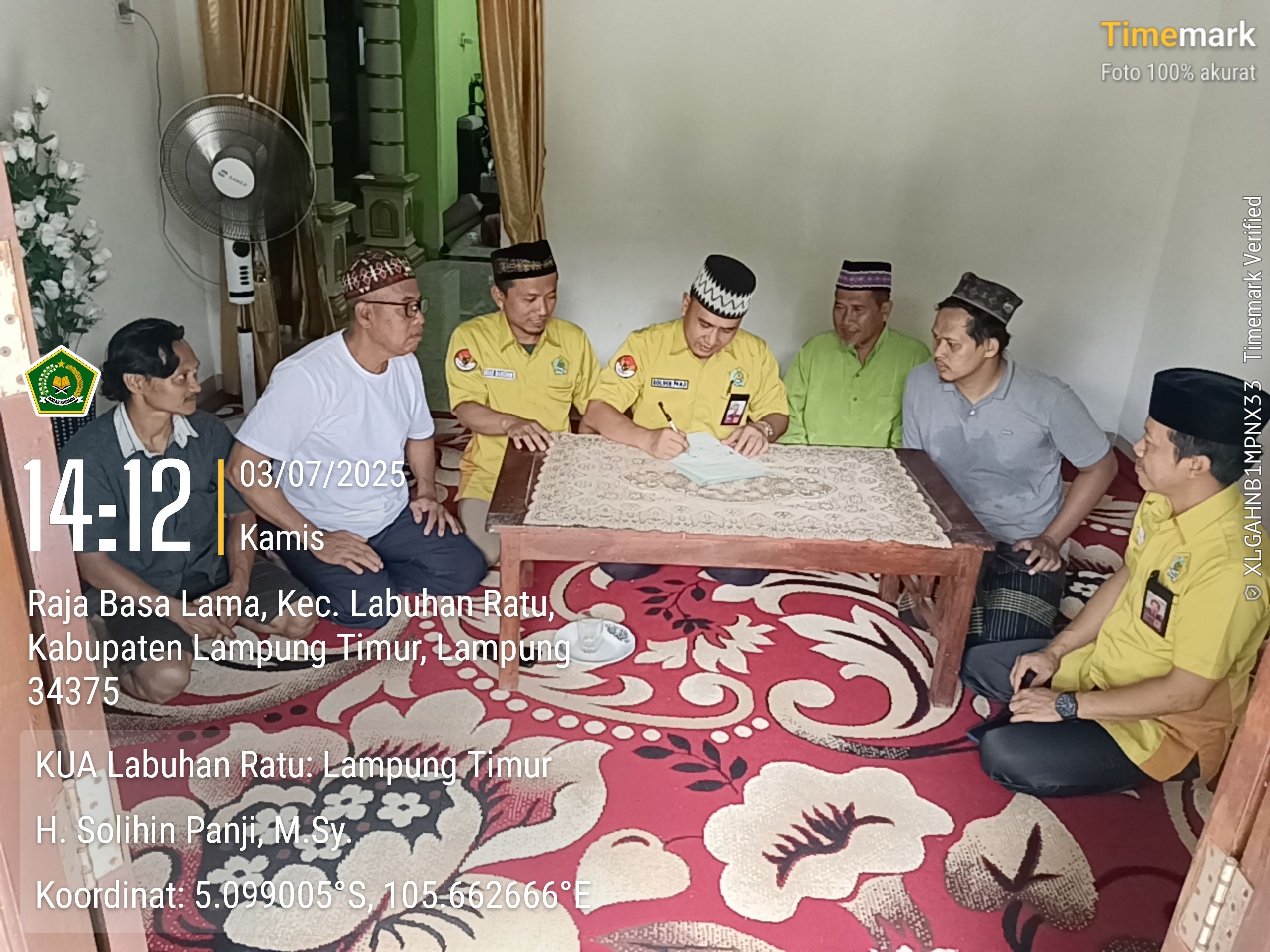 Dorong Digitalisasi Wakaf, Kepala KUA Labuhan Ratu Tinjau Langsung Lokasi Tanah Wakaf