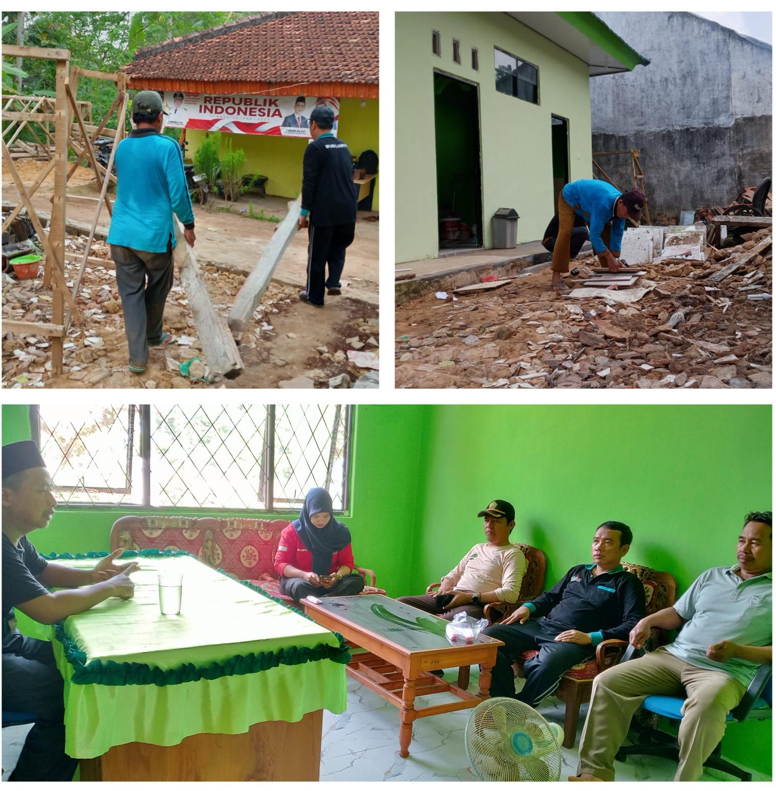 “Wujud Syukur Pasca Renovasi, KUA Melinting Gelar Kerja Bakti Jumat Pagi”
