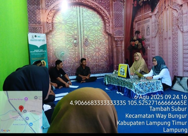 Sinergi KUA, PLKB , dan Puskesmas Way Bungur beri Pembekalan Kepada Calon Pengantin 