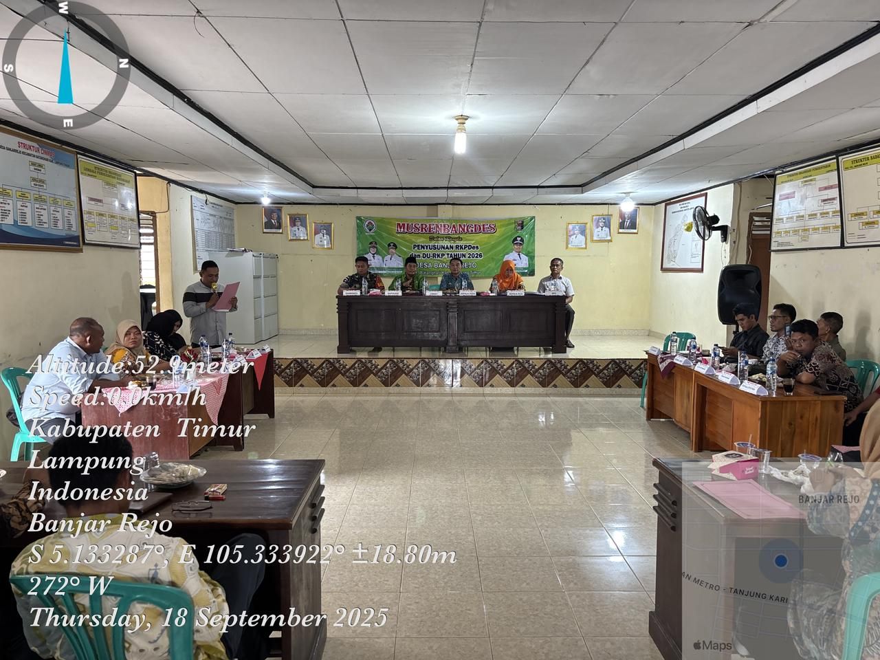Sinergi Lintas Sektor di Musrenbangdes Banjarrejo, KUA Batanghari Sampaikan Perspektif Keagamaan