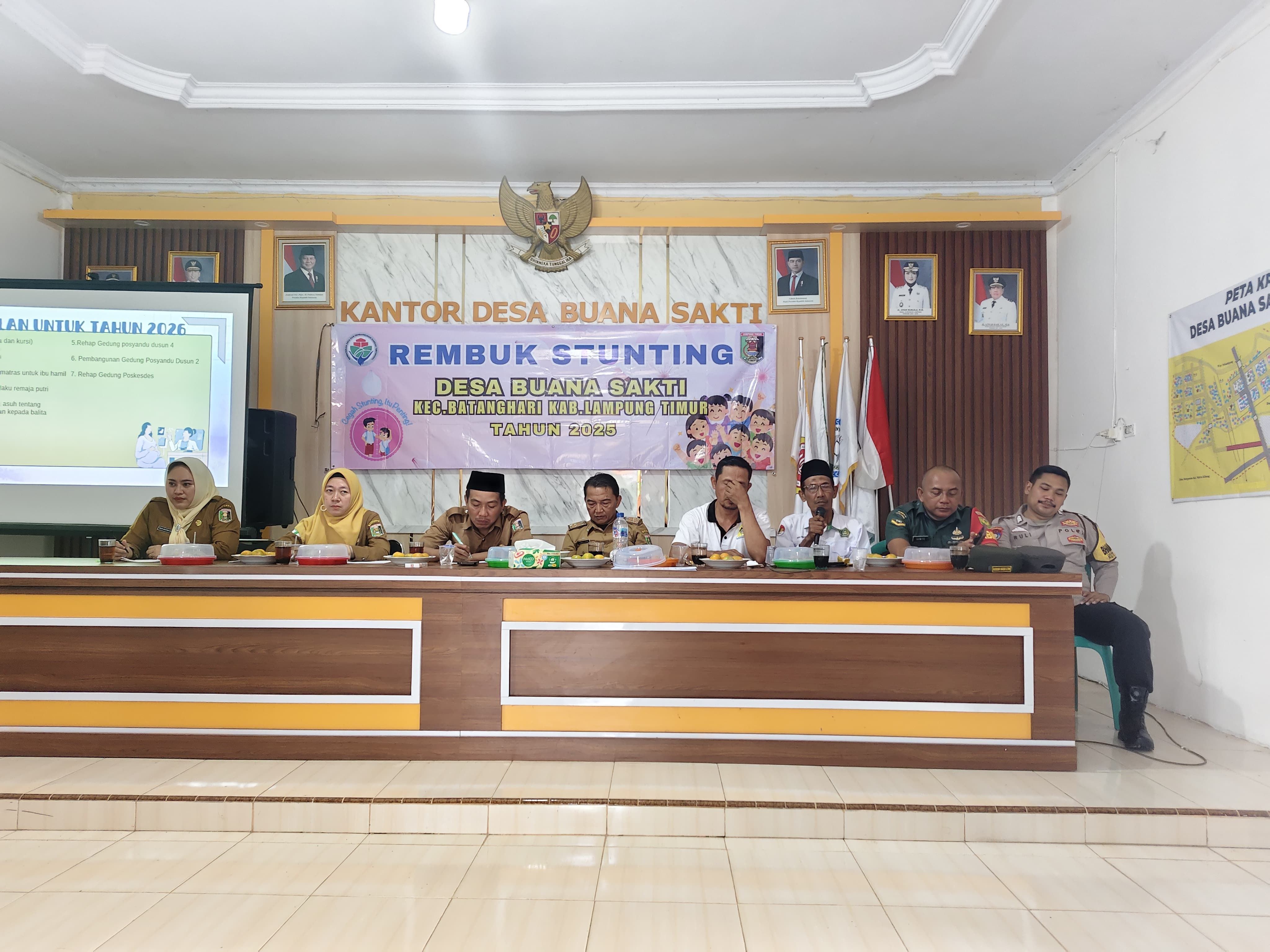 KUA Batanghari Tekankan Pentingnya Edukasi Pranikah dalam Rembuk Stunting Desa Buana Sakti