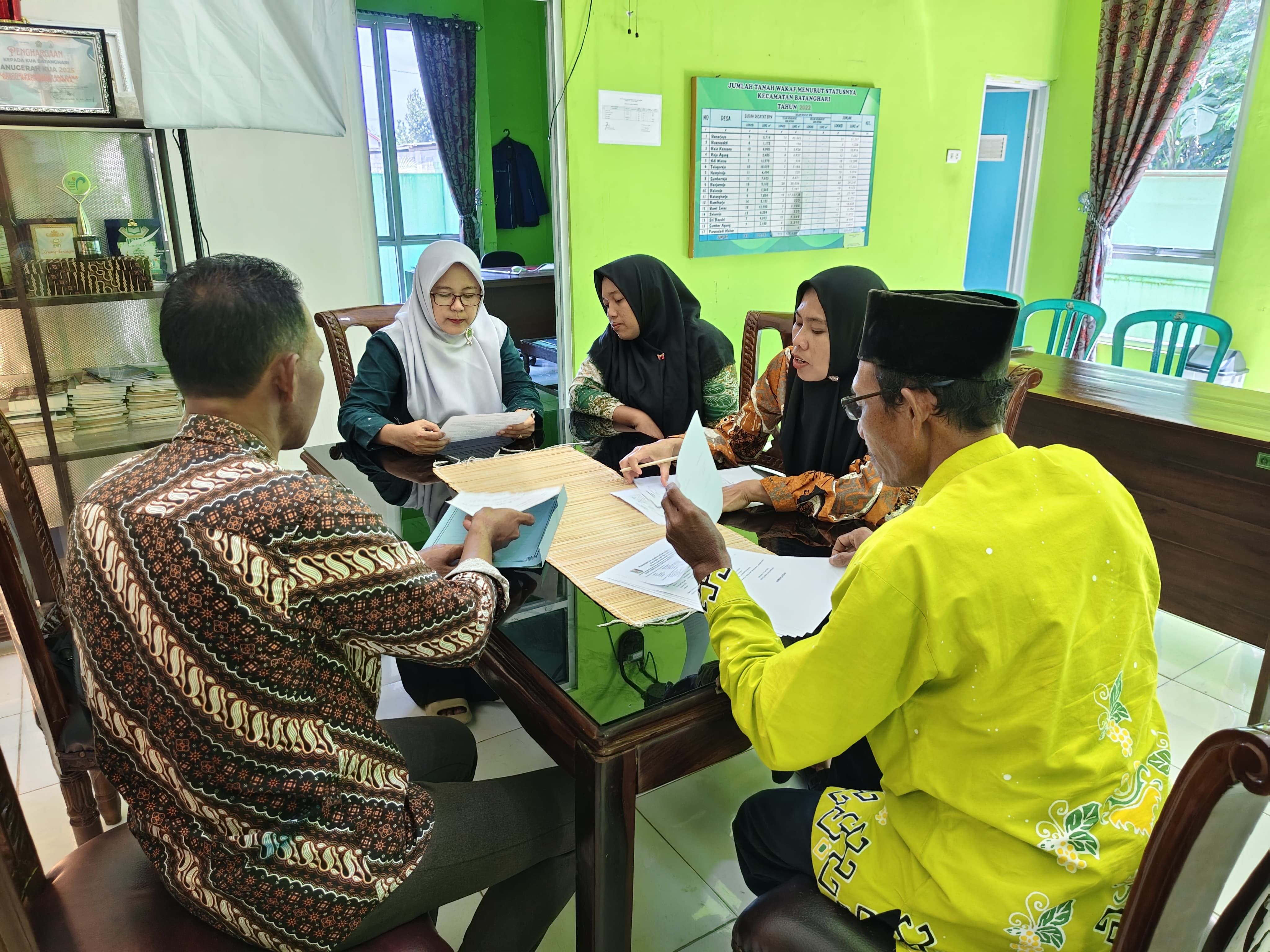 KUA Batanghari Berikan Edukasi dan Pendampingan Proses Wakaf Tanah