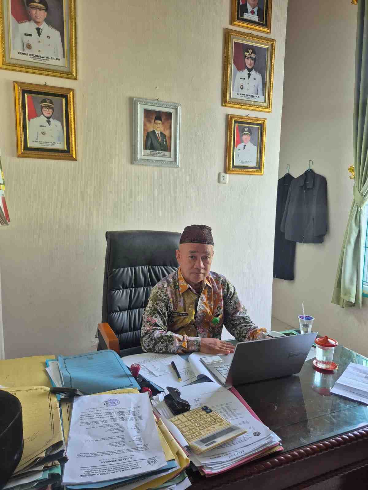 Kepala KUA Sekampung Ikuti Zoom Penyambutan Kakanwil Kemenag Lampung