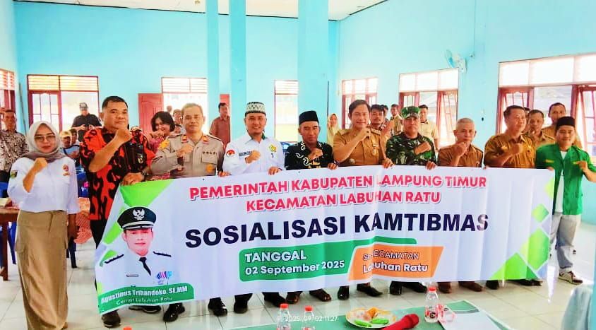 Kepala KUA Labuhan Ratu Jadi Pemateri Sosialisasi Kamtibmas Bersama Forkopimcam
