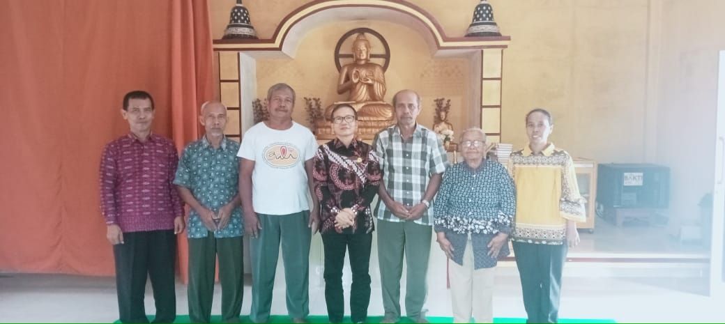 Penyuluh KUA Batanghari Dampingi Bimas Buddha Tinjau Realisasi Bantuan Rumah Ibadah Sehat di Vihara Buddha Metta