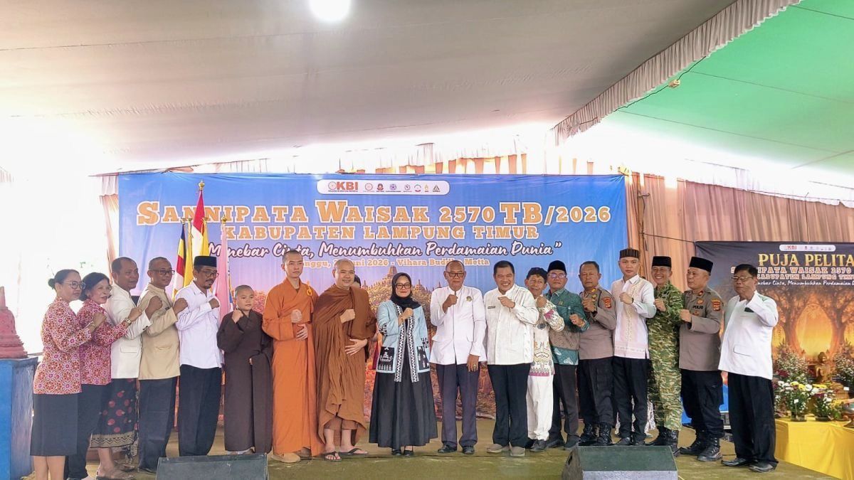 Hadiri Sannipata Waisak 2570 TB, KUA Batanghari Teguhkan Harmoni Lintas Agama