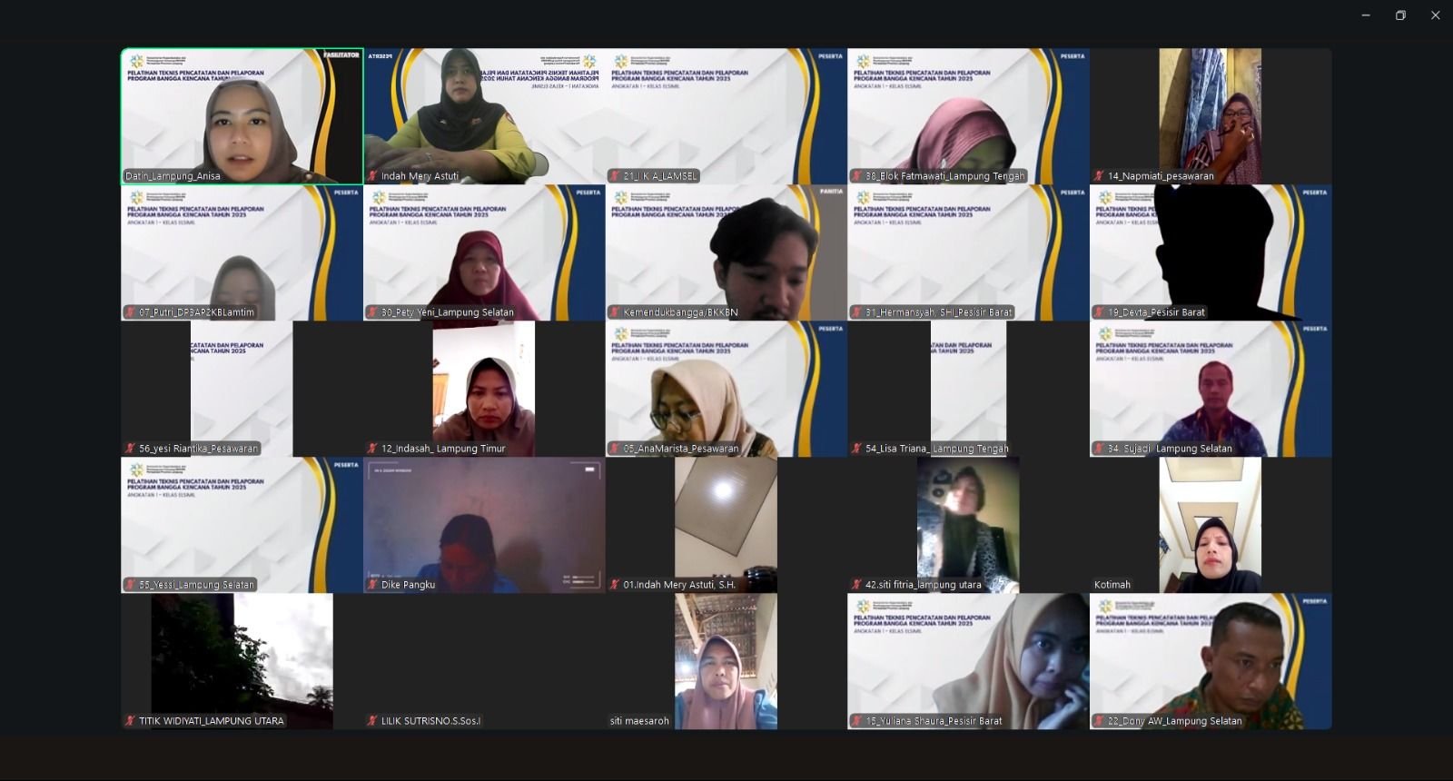 Pelaksana Layanan Operasional KUA Labuhan Ratu Ikuti Pelatihan Teknis SIGA Secara Daring