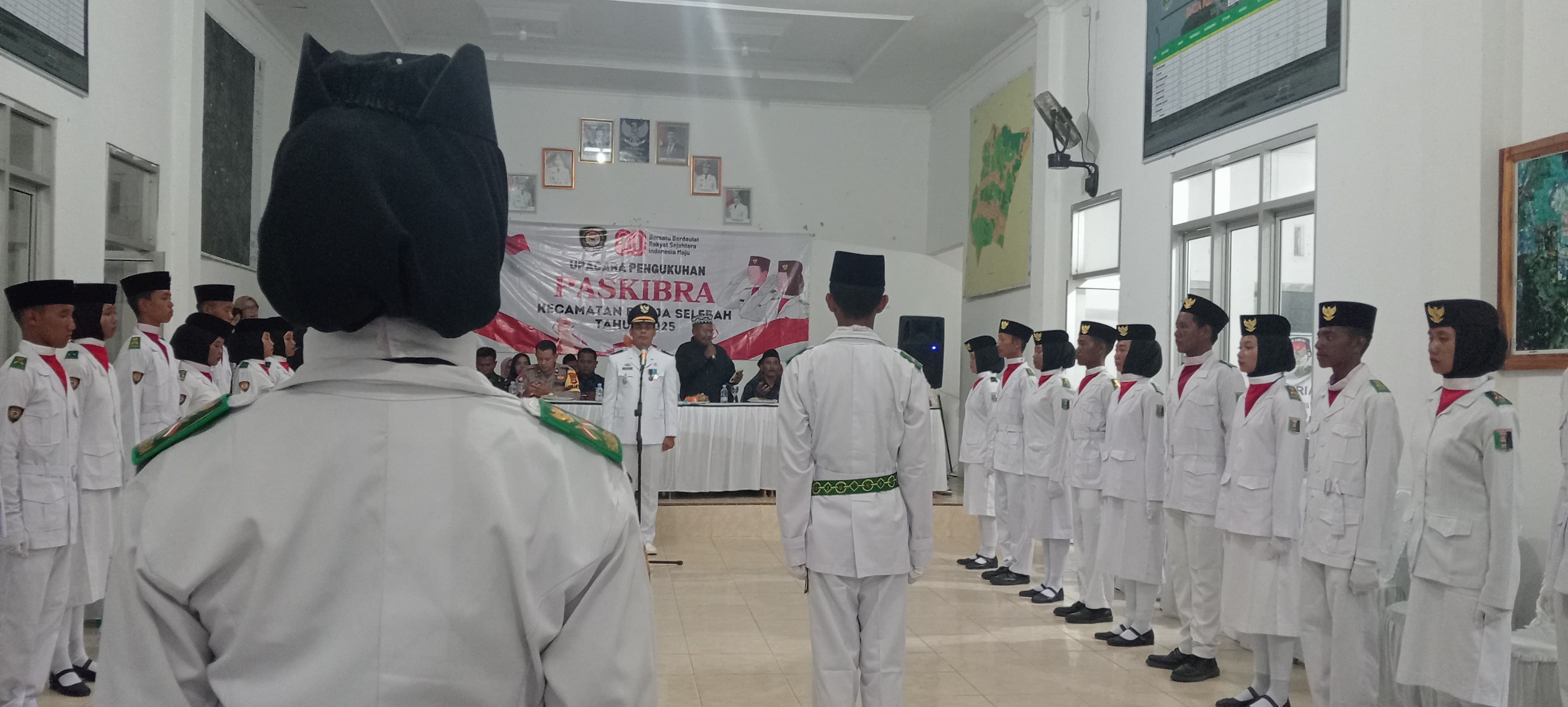 KUA Braja Selebah Dukung Pengukuhan Paskibra Kecamatan Braja Selebah Tahun 2025