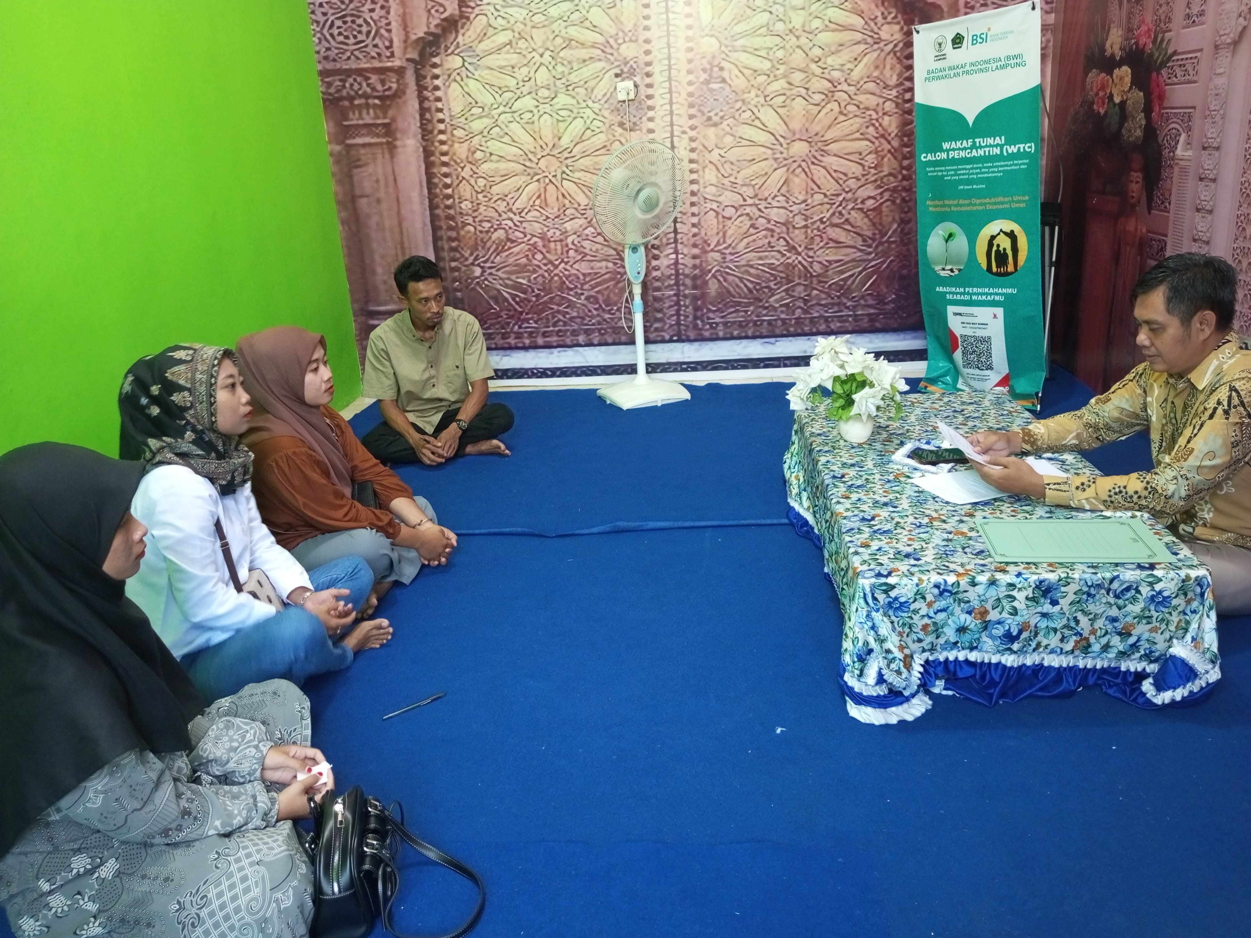 Tiga Pasang Calon Mempelai Mengikuti Bimbingan Calon Pengantin di KUA Way Bungur 