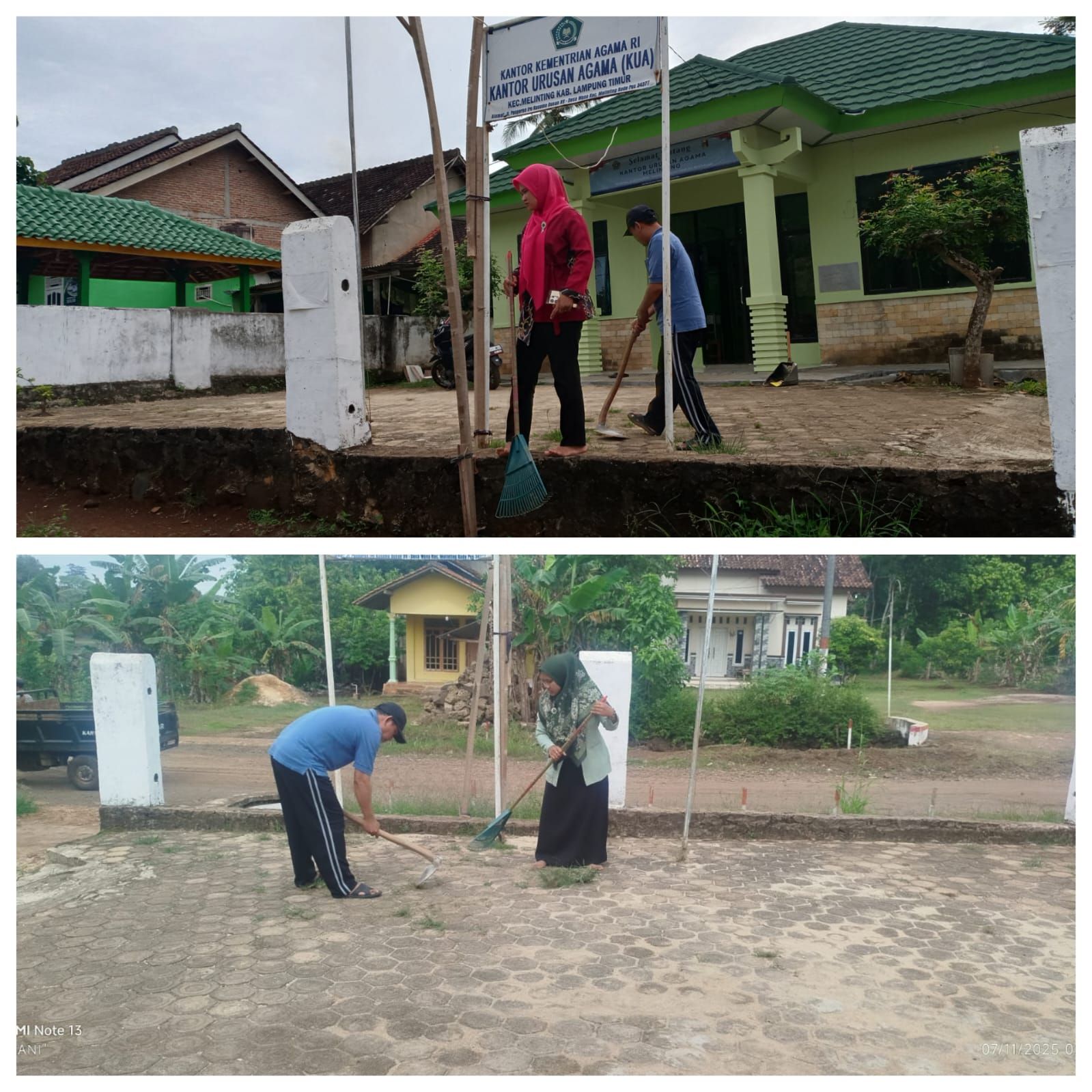 KUA Melinting Dukung Gerakan GESERMAS GOBER untuk Wujudkan Lingkungan Bersih dan Harmonis