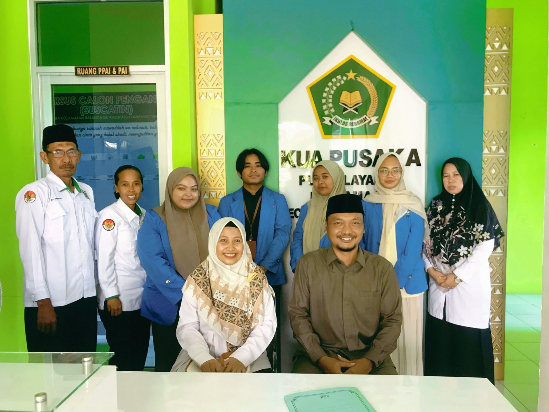 KUA Batanghari Lepas Mahasiswa Magang FUAD UIN Jurai Siwo Lampung dengan Penuh Kehangatan