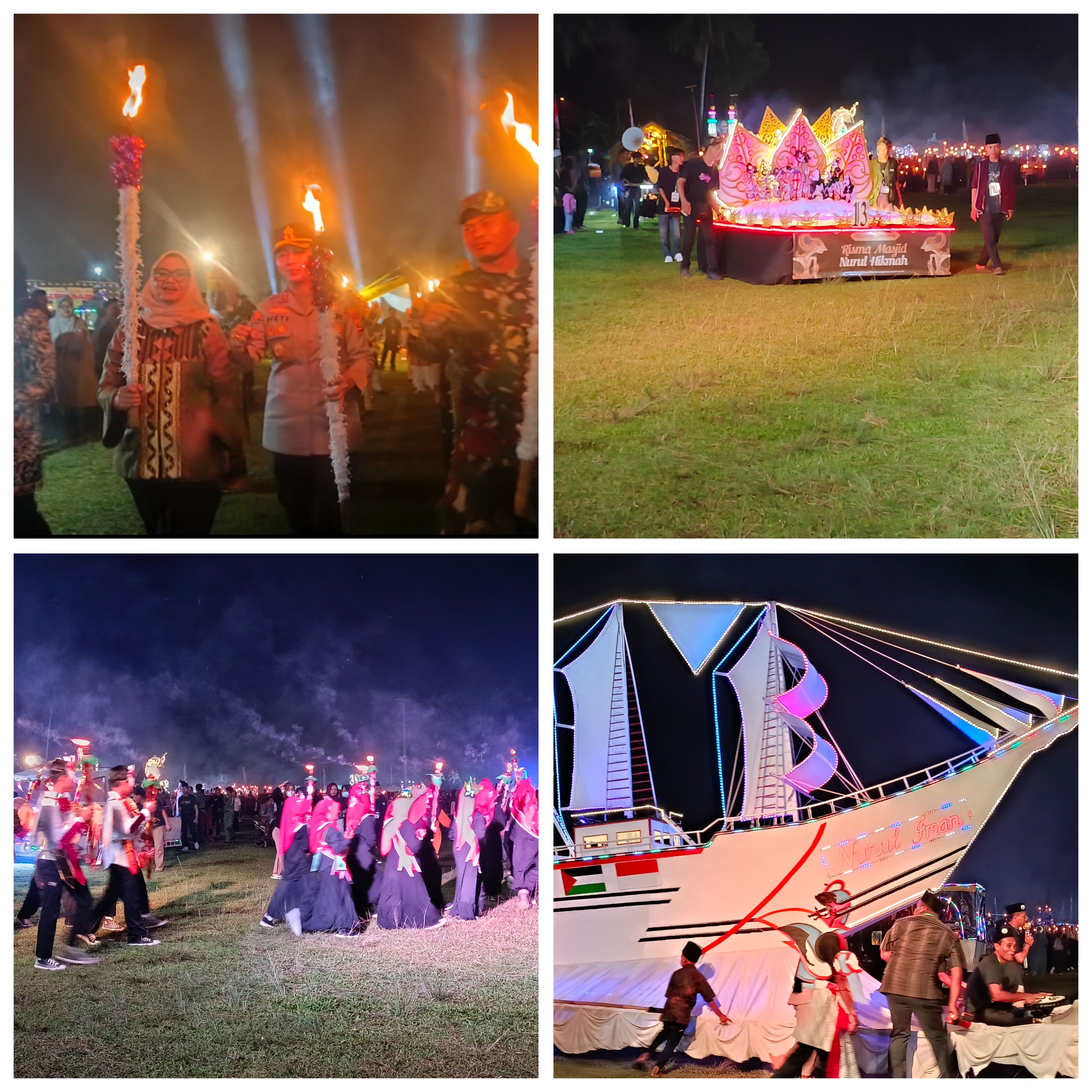 Festival 1000 Obor dan Takbir Keliling Meriahkan Malam Idul Adha di Batanghari