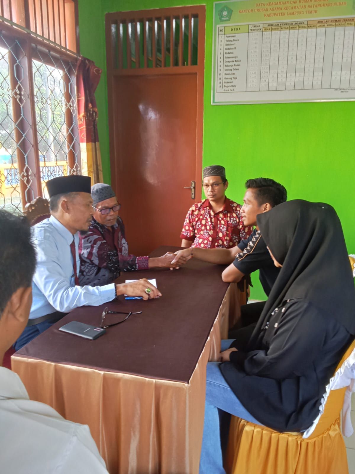 KEPALA KUA BAHANU PIMPIN NIKAH KANTOR
