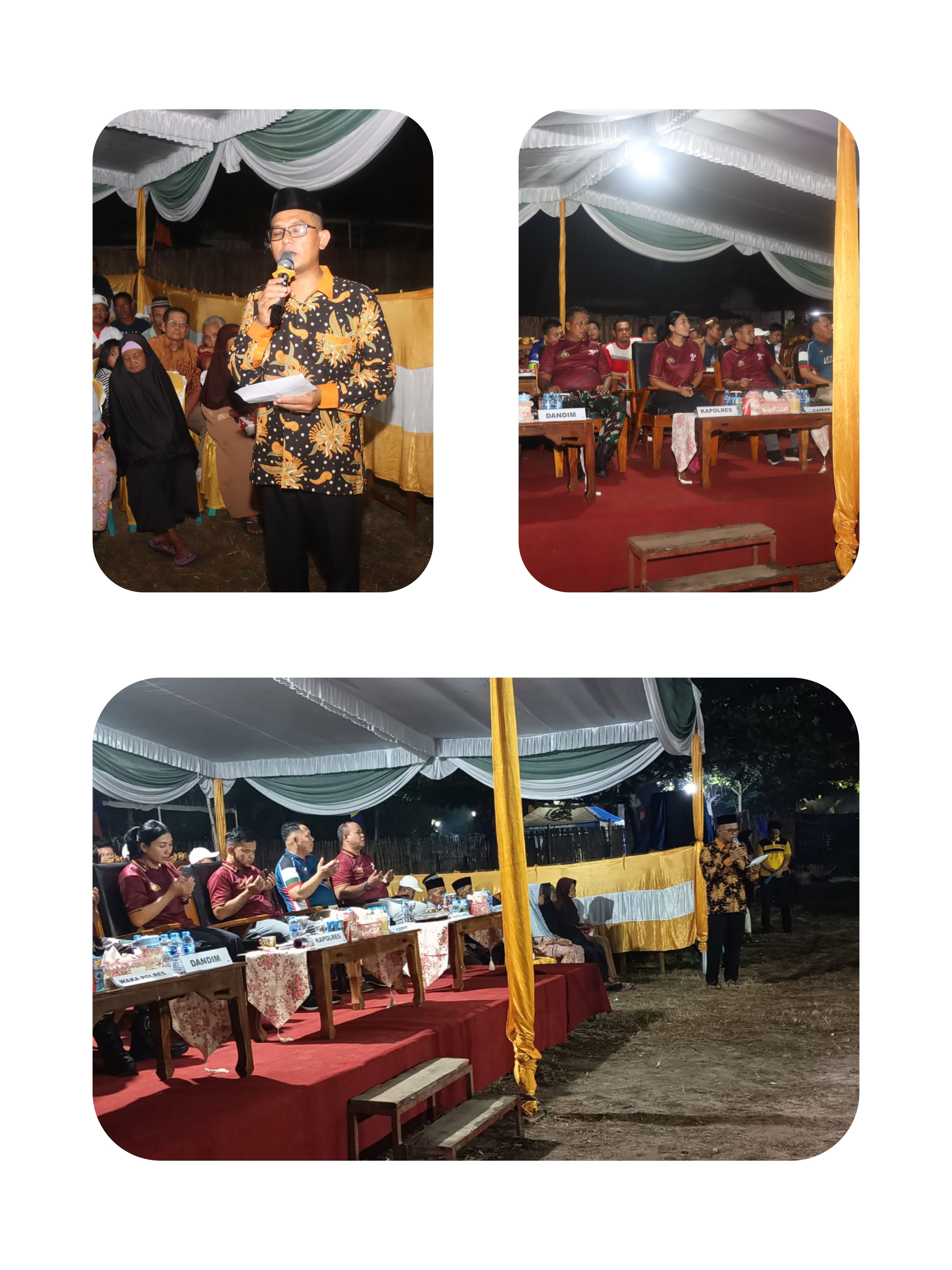 Penyuluh Agama Islam KUA Pasir Sakti, Pimpin Doa Ceremonial Turnament Bola Voly Kapolres Cup dalam Rangka HUT Bhayangkara POLRI ke-79.