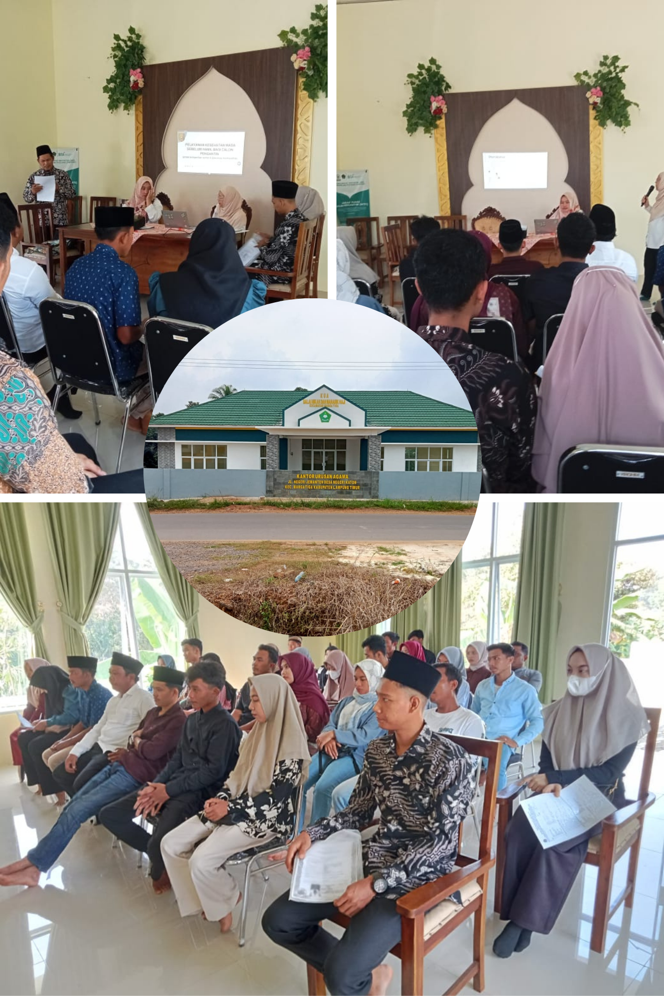 Kolaborasi  KUA dan Instansi Kesehatan Gelar Bimbingan Perkawinan di KUA  Marga Tiga