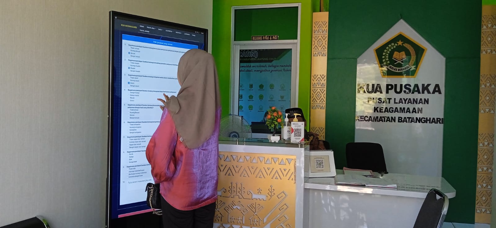 Wujudkan Pelayanan Prima, KUA Batanghari Gelar Survei IKM