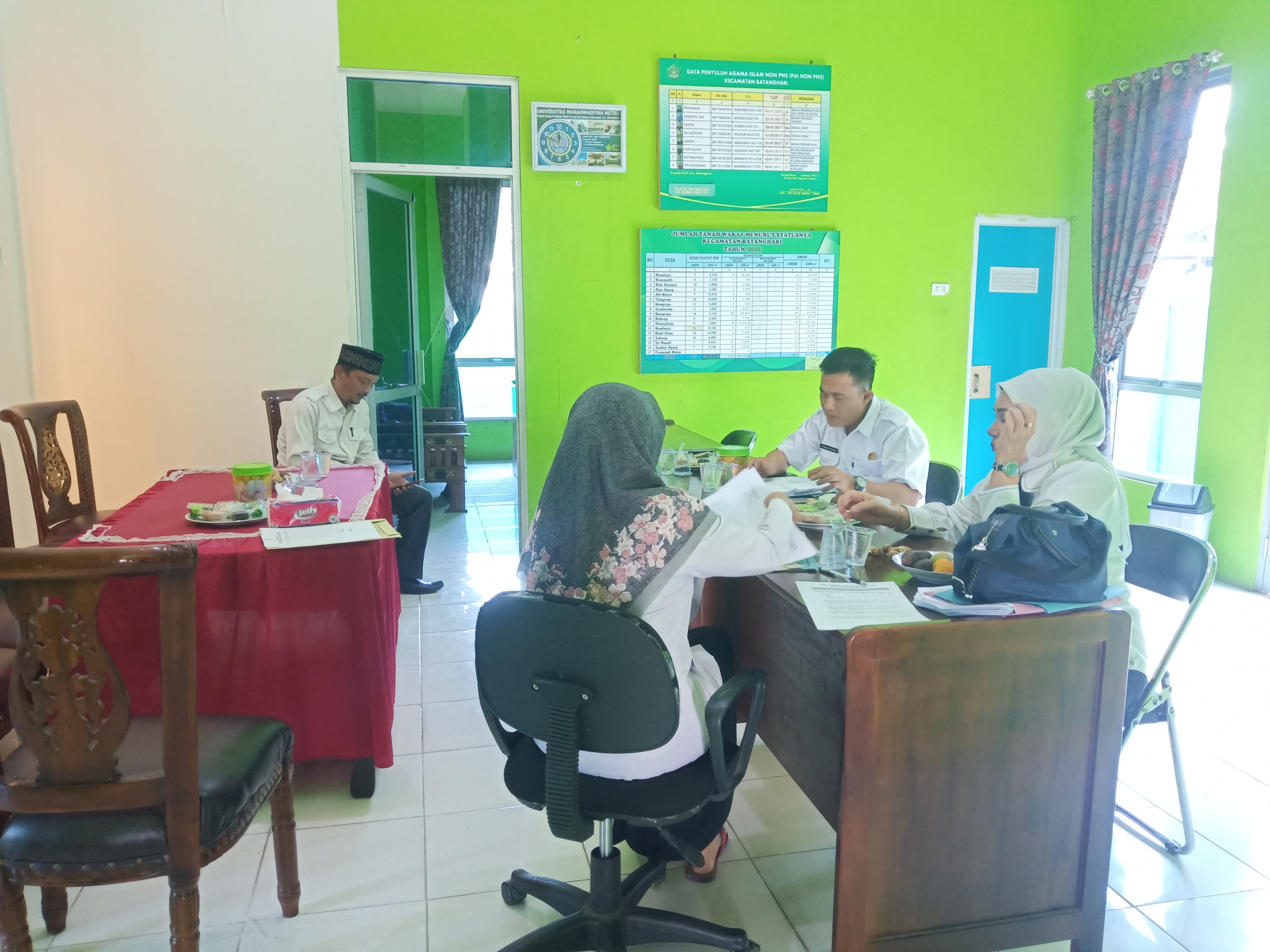Kantor Wilayah Kemenag Lakukan Monitoring dan Evaluasi BOP KUA Kecamatan Batanghari