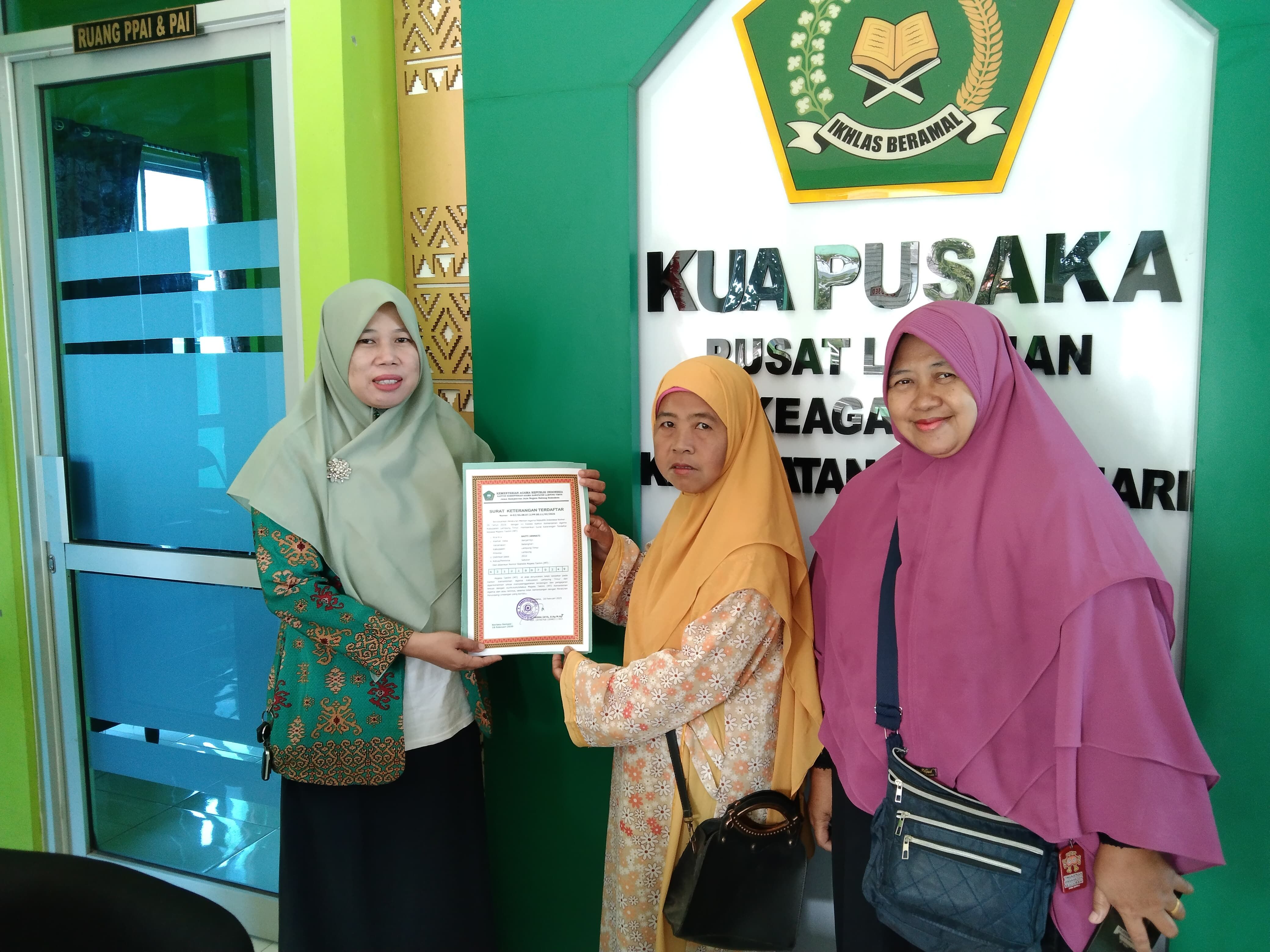 Majelis Taklim Baiti Jannati Resmi Terdaftar, Langkah Nyata Perkuat Dakwah dan Sinergi Umat