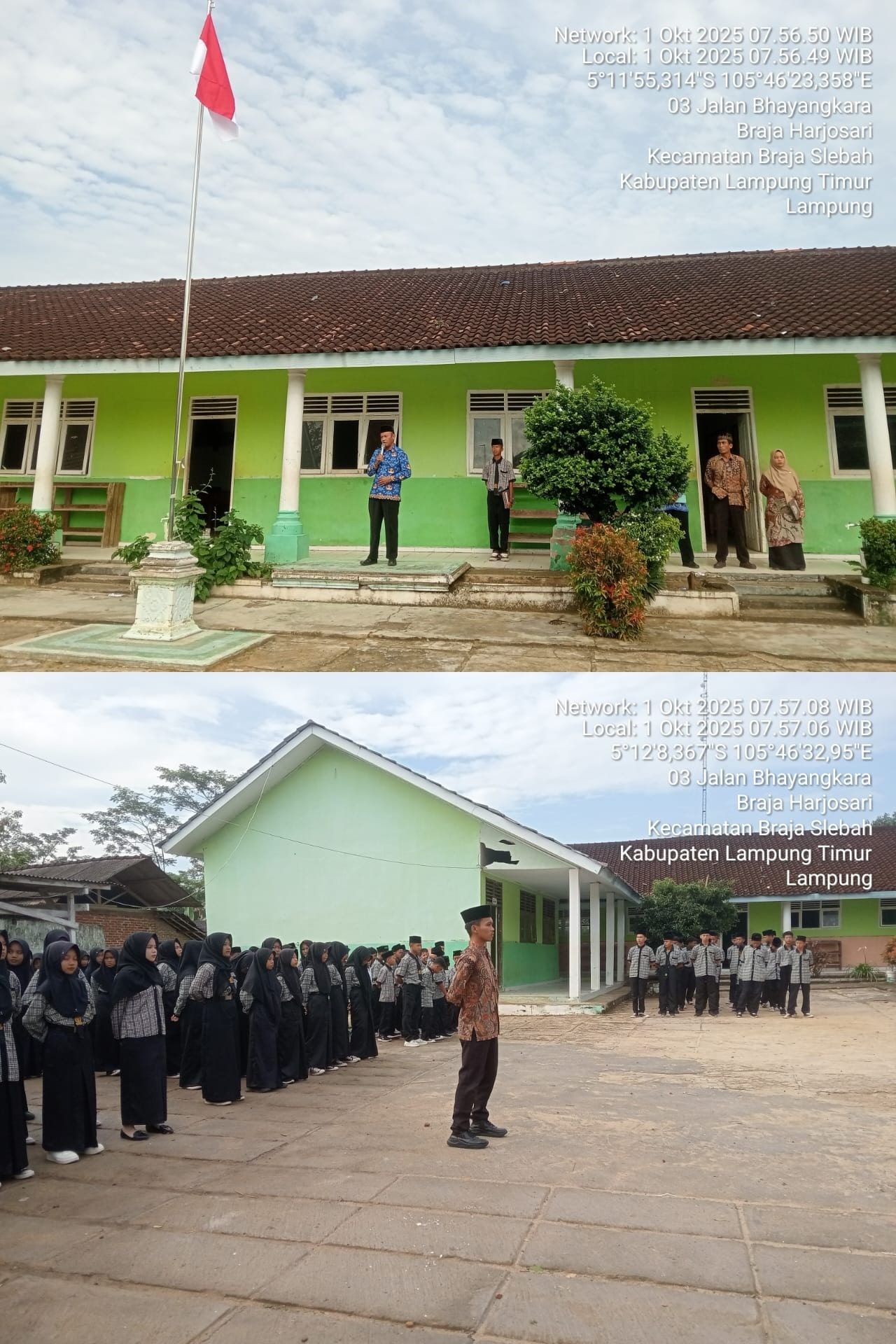 Peringati Hari Kesaktian Pancasila 2025, KUA Braja Selebah Ikuti Upacara di MTs Miftahul Ulum