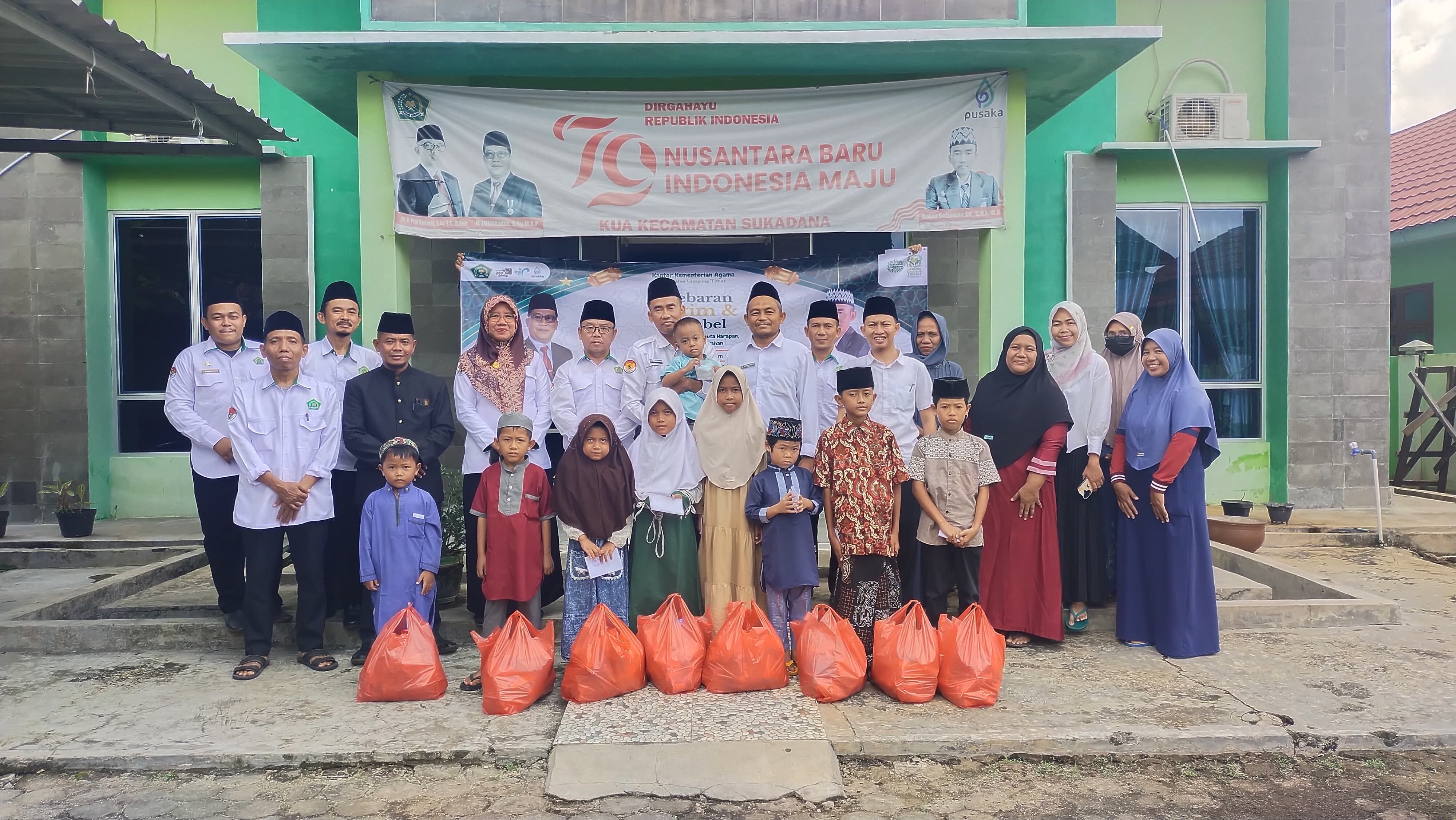 KUA sukadana Melaksanakan Lebaran Yatim dan Difabel