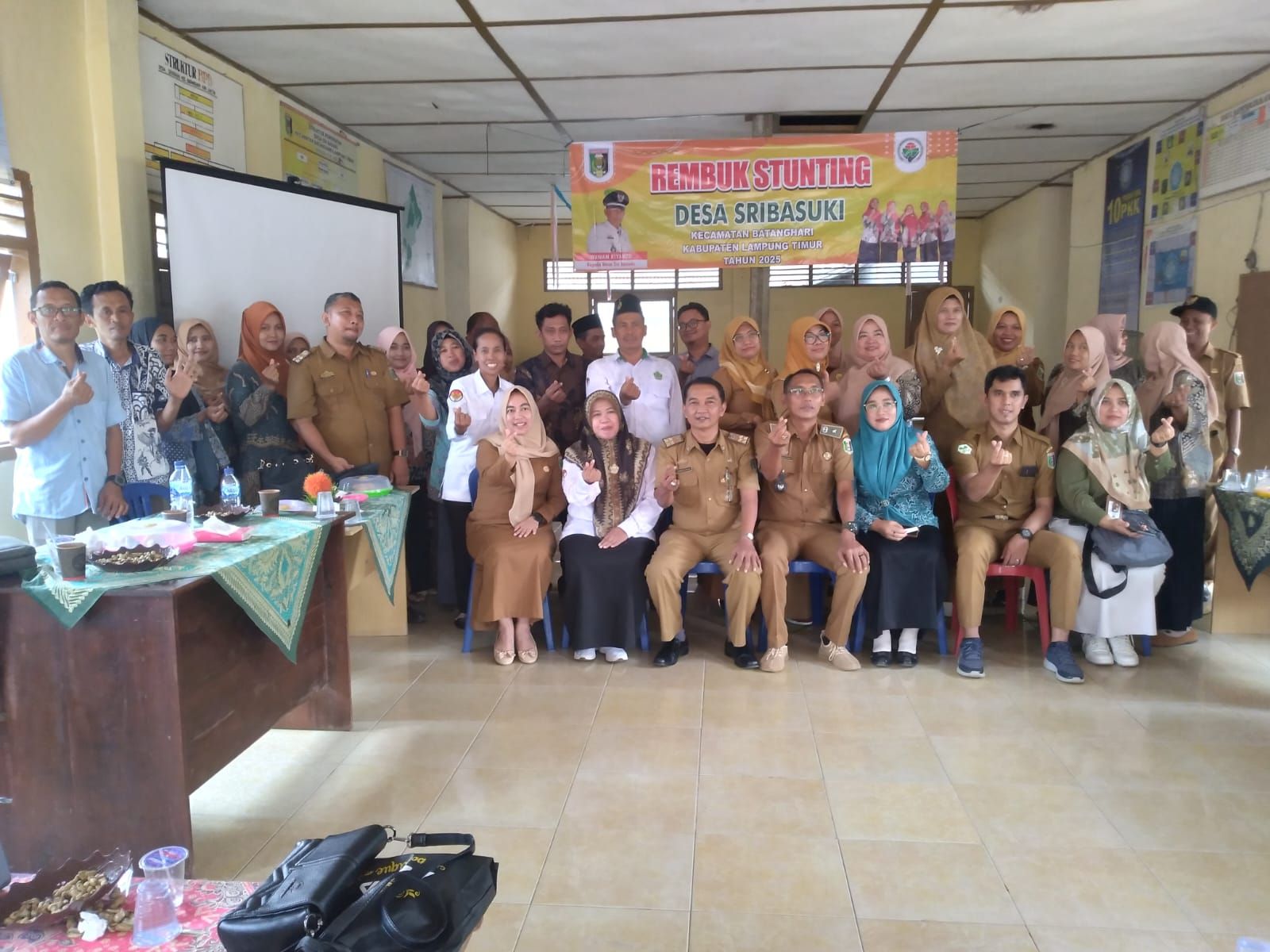 KUA Batanghari Ambil Bagian dalam Rembuk Stunting Desa Sribasuki dan Selorejo