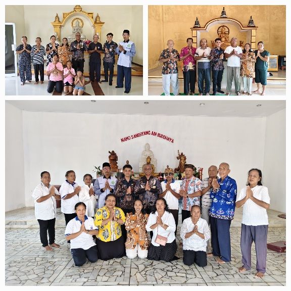 KUA Batanghari Dorong Pemberdayaan Lembaga Keagamaan Lewat Penilaian Vihara Sehat HAB ke-80